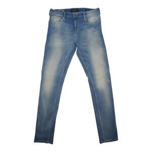 Scotch & Soda Skim Slim Fit Light Wash Jeans Men’s 31x32 Distressed Italy Fabric